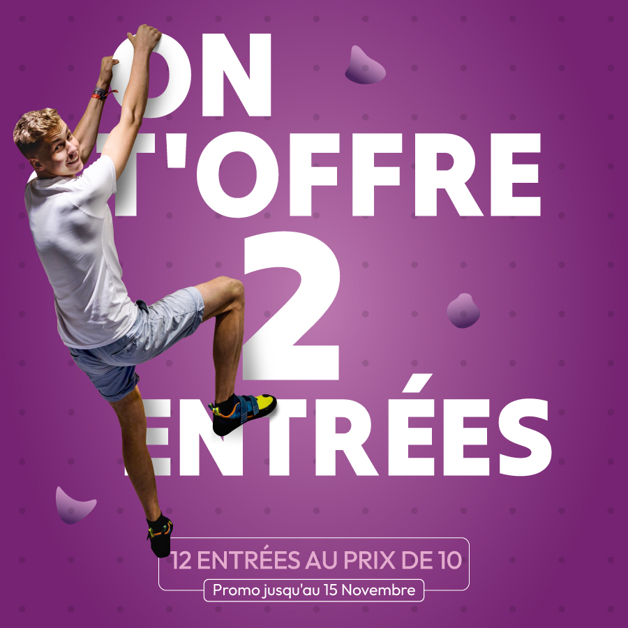Climb Up Bordeaux Mérignac : 12 entrées au prix de 10